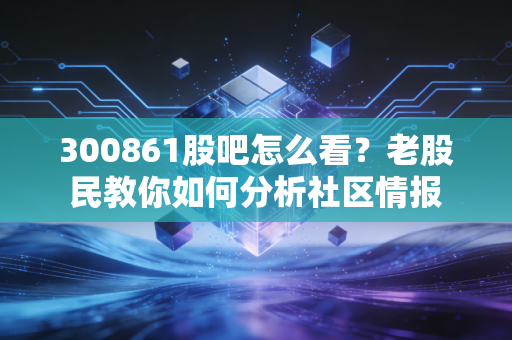 300861股吧怎么看？老股民教你如何分析社区情报