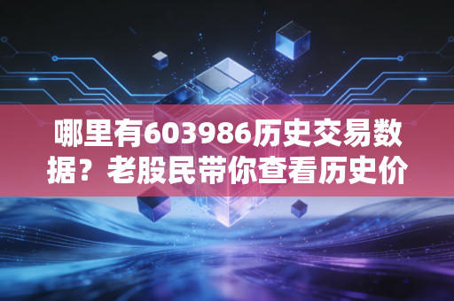 哪里有603986历史交易数据？老股民带你查看历史价格！