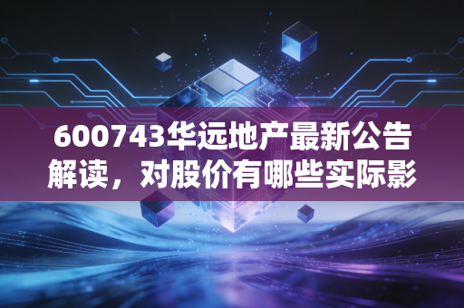 600743华远地产最新公告解读,对股价有哪些实际影响?