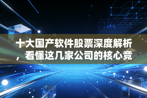 十大国产软件股票深度解析，看懂这几家公司的核心竞争力！