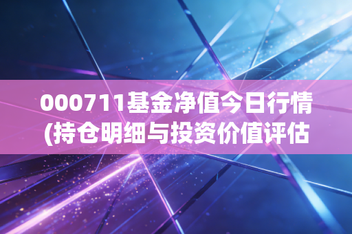 000711基金净值今日行情(持仓明细与投资价值评估)