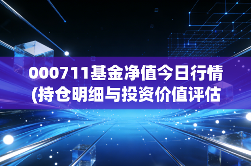 000711基金净值今日行情(持仓明细与投资价值评估)