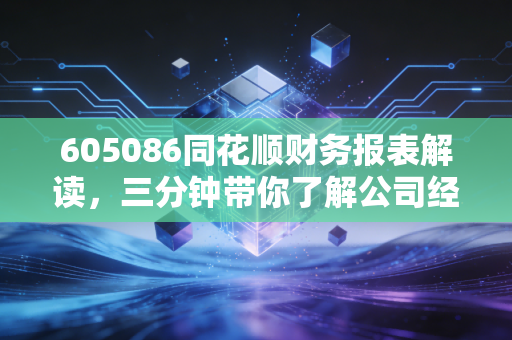 605086同花顺财务报表解读,三分钟带你了解公司经营!