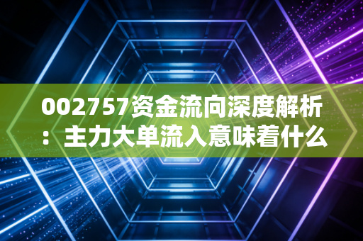 002757资金流向深度解析:主力大单流入意味着什么?