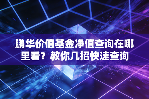 鹏华价值基金净值查询在哪里看？教你几招快速查询