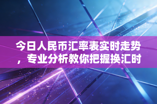 今日人民币汇率表实时走势，专业分析教你把握换汇时机！