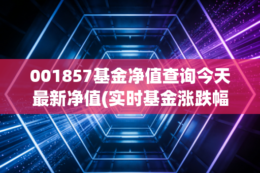 001857基金净值查询今天最新净值(实时基金涨跌幅榜单)