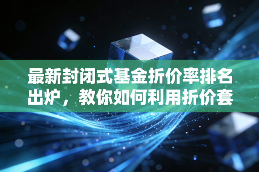 最新封闭式基金折价率排名出炉，教你如何利用折价套利！