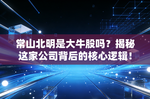 常山北明是大牛股吗？揭秘这家公司背后的核心逻辑！