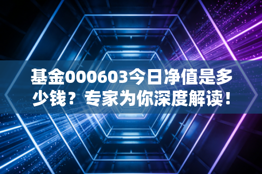 基金000603今日净值是多少钱？专家为你深度解读！