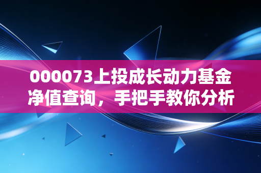000073上投成长动力基金净值查询，手把手教你分析收益！