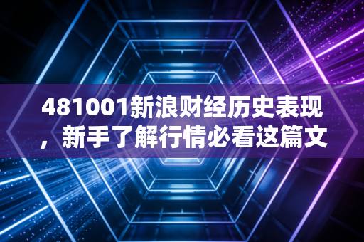 481001新浪财经历史表现，新手了解行情必看这篇文章