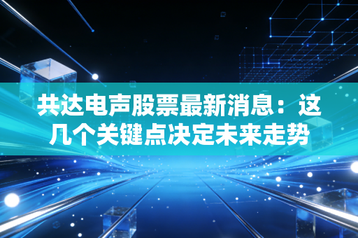 共达电声股票最新消息：这几个关键点决定未来走势
