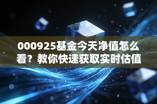 000925基金今天净值怎么看？教你快速获取实时估值信息！