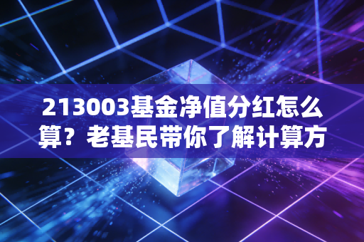 213003基金净值分红怎么算？老基民带你了解计算方法！