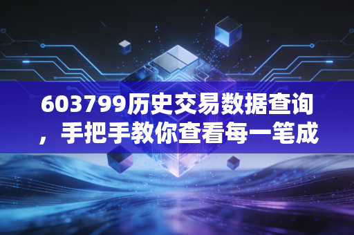 603799历史交易数据查询,手把手教你查看每一笔成交!