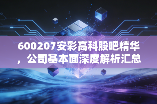 600207安彩高科股吧精华,公司基本面深度解析汇总