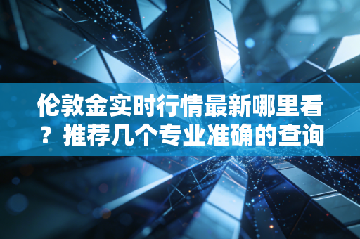 伦敦金实时行情最新哪里看?推荐几个专业准确的查询平台!