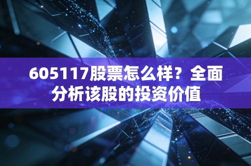 605117股票怎么样?全面分析该股的投资价值