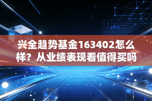 兴全趋势基金163402怎么样？从业绩表现看值得买吗