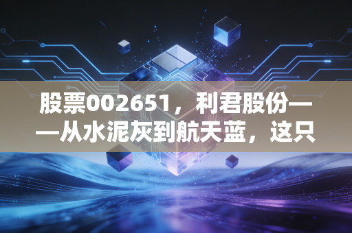 股票002651，利君股份——从水泥灰到航天蓝，这只双主业黑马能否飞出重围？