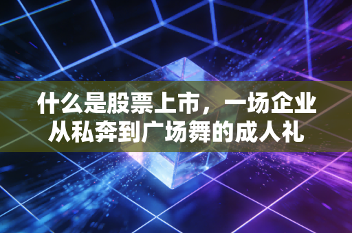什么是股票上市，一场企业从私奔到广场舞的成人礼
