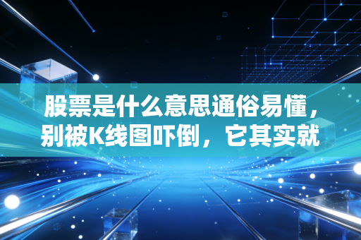 股票是什么意思通俗易懂，别被K线图吓倒，它其实就是一张生意合伙契约
