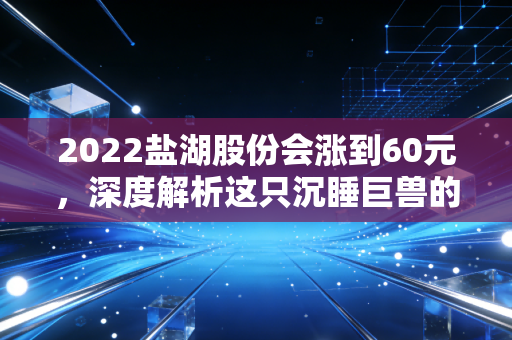 2022盐湖股份会涨到60元，深度解析这只沉睡巨兽的苏醒逻辑与财富机遇