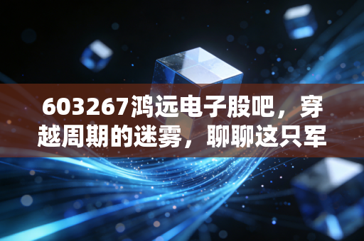 603267鸿远电子股吧，穿越周期的迷雾，聊聊这只军工电容器的成色与未来