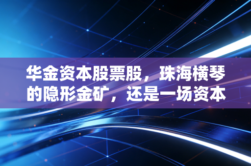 华金资本股票股,珠海横琴的隐形金矿,还是一场资本游戏的迷雾?