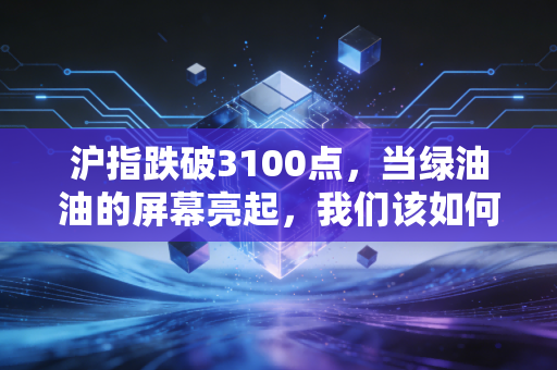 沪指跌破3100点，当绿油油的屏幕亮起，我们该如何守住内心的锚？