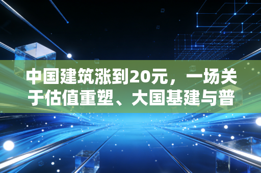 中国建筑涨到20元,一场关于估值重塑、大国基建与普通人财富进阶的狂想曲