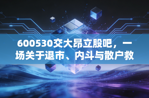 600530交大昂立股吧，一场关于退市、内斗与散户救赎的深度复盘