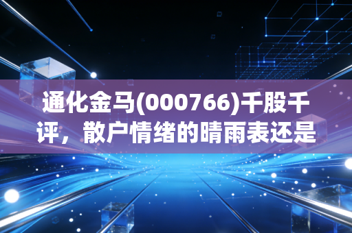 通化金马(000766)千股千评,散户情绪的晴雨表还是庄家的诱饵?