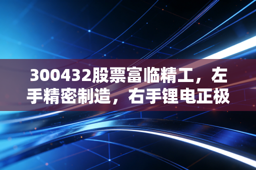 300432股票富临精工，左手精密制造，右手锂电正极，这只混血儿到底值不值得托付？
