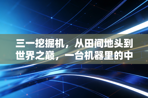 三一挖掘机,从田间地头到世界之巅,一台机器里的中国经济缩影