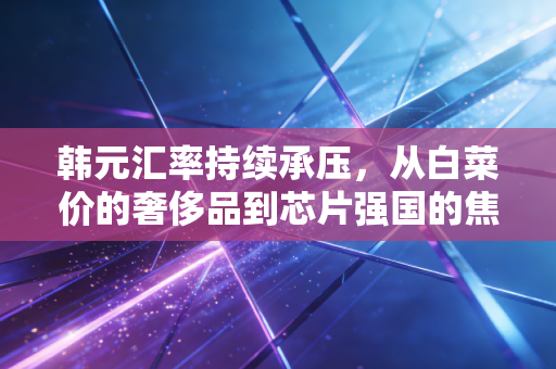 韩元汇率持续承压，从白菜价的奢侈品到芯片强国的焦虑，我们该如何看懂这波行情？