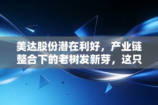 美达股份潜在利好,产业链整合下的老树发新芽,这只化纤龙头值得你重新审视