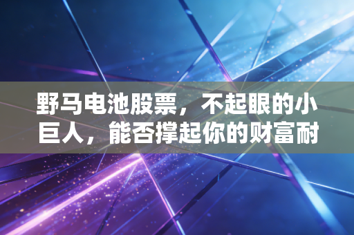 野马电池股票，不起眼的小巨人，能否撑起你的财富耐心？