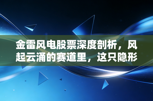 金雷风电股票深度剖析，风起云涌的赛道里，这只隐形冠军还能飞多高？
