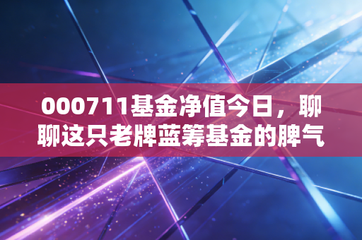 000711基金净值今日，聊聊这只老牌蓝筹基金的脾气与我们的理财焦虑