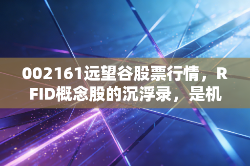 002161远望谷股票行情，RFID概念股的沉浮录，是机会还是陷阱？