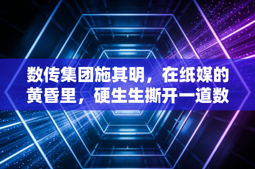 数传集团施其明，在纸媒的黄昏里，硬生生撕开一道数字化的黎明