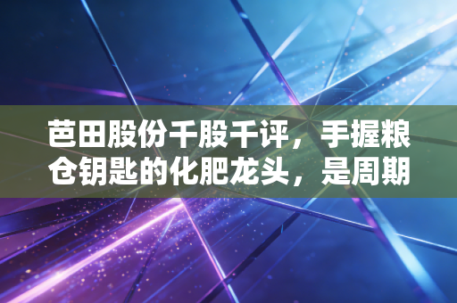芭田股份千股千评,手握粮仓钥匙的化肥龙头,是周期陷阱还是价值洼地?