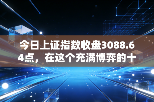 今日上证指数收盘3088.64点,在这个充满博弈的十字路口,我们该做猎手还是农夫?