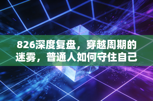 826深度复盘,穿越周期的迷雾,普通人如何守住自己的钱袋子