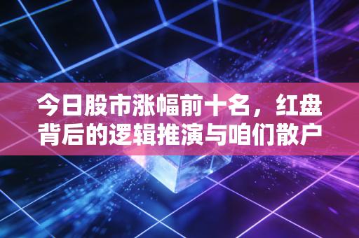 今日股市涨幅前十名，红盘背后的逻辑推演与咱们散户的生存之道