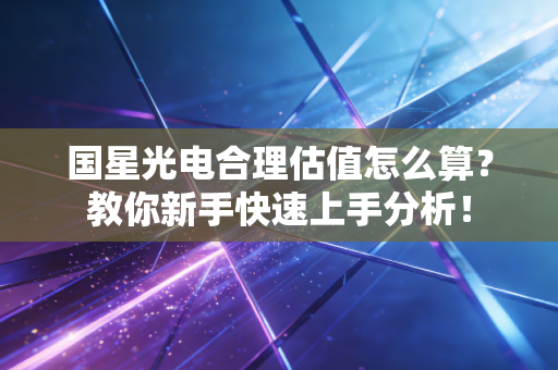 国星光电合理估值怎么算?教你新手快速上手分析!