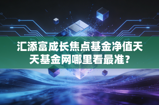 汇添富成长焦点基金净值天天基金网哪里看最准?