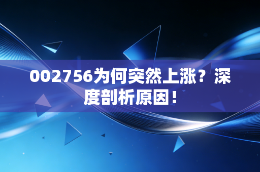 002756为何突然上涨?深度剖析原因!